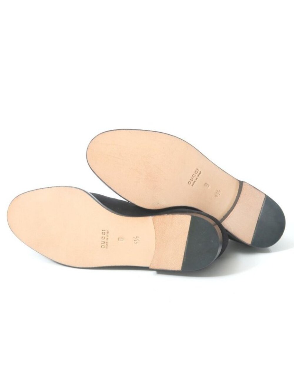 Gucci Loafers Size 4 1 2 B Horsebit Suede Leather Shoes - Picture 8 of 8